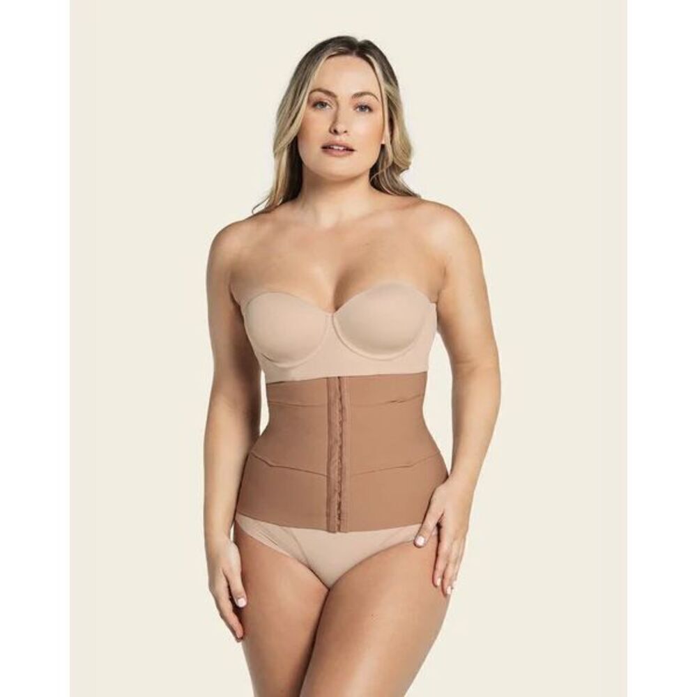 Leonisa NWT 3-Belt Custom Waist Cincher with Lumbar Support XL/2XL